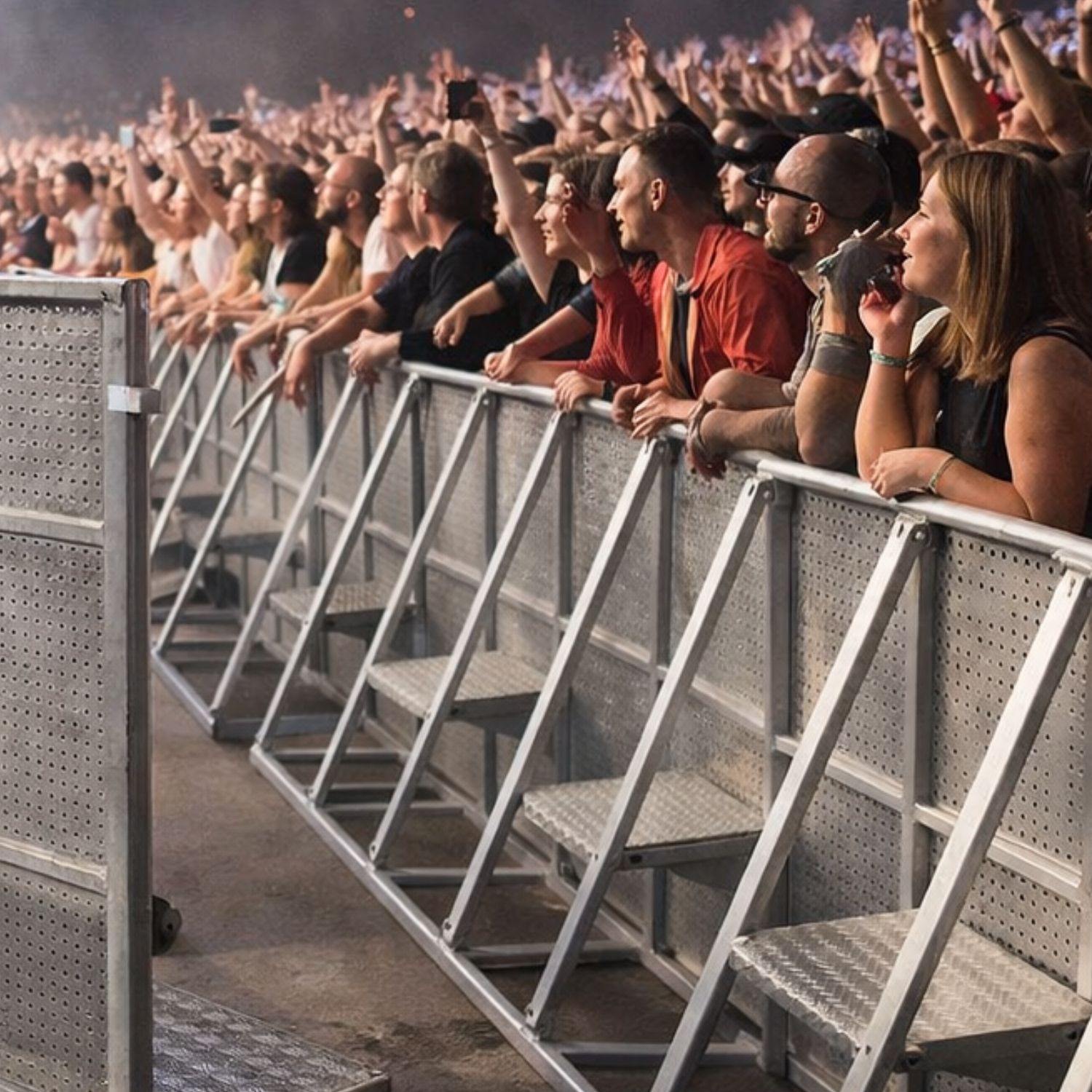 Bühnengitter - Absperrgitter verzinkt – Bild 3