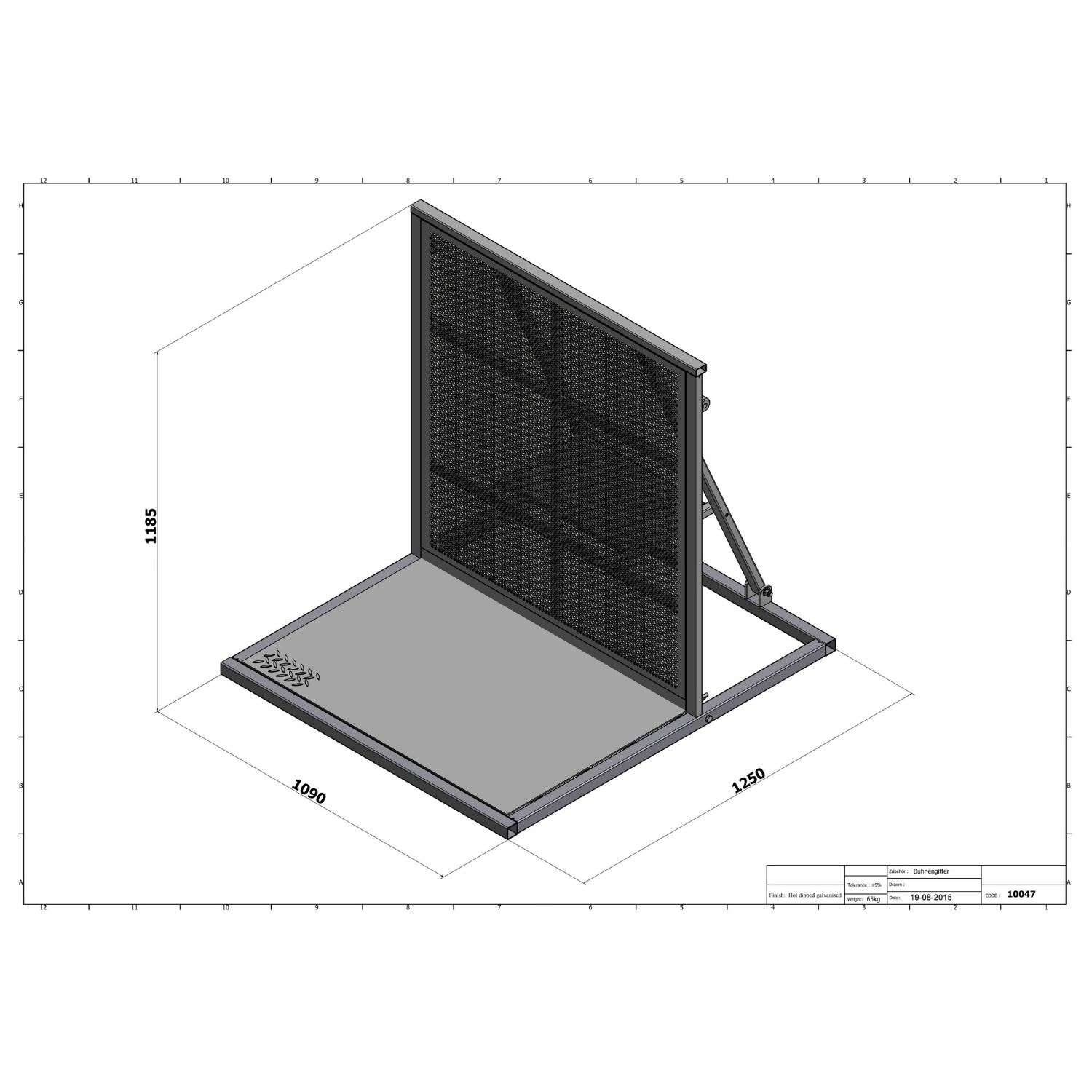 Bühnengitter - Absperrgitter verzinkt – Bild 5